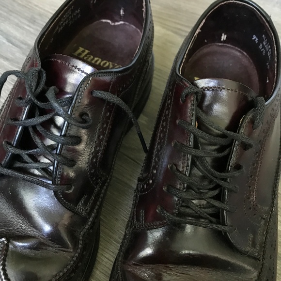 Hanover Brogue Lace-Up Wingtip Dress Shoes *READ* - Picture 2 of 8